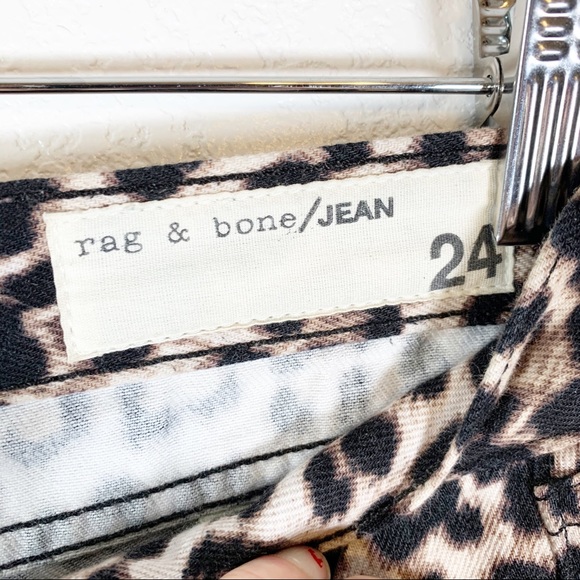 RAG & BONE ANIMAL PRINT BOYFRIEND JEANS - Picture 6 of 8